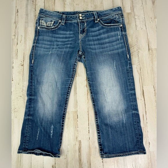 Vigoss Womens Capri The New York Jeans Blue 15/16(38x22.5) - Picture 2 of 11